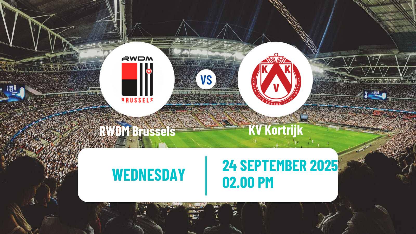Football Belgian Сhallenger Pro League RWDM Brussels - Kortrijk