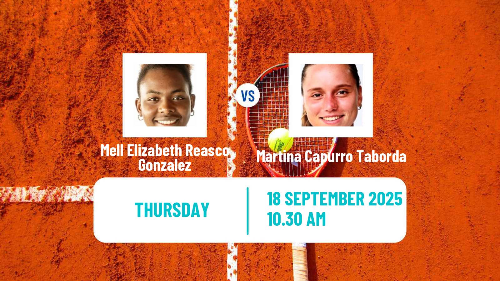 Tennis ITF W15 Lujan Women Mell Elizabeth Reasco Gonzalez - Martina Capurro Taborda