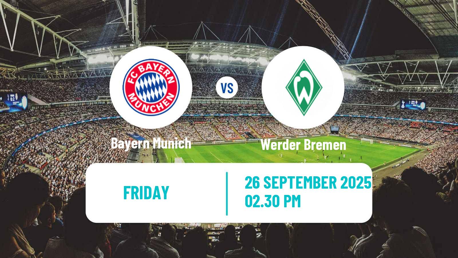 Football German Bundesliga Bayern Munich - Werder Bremen