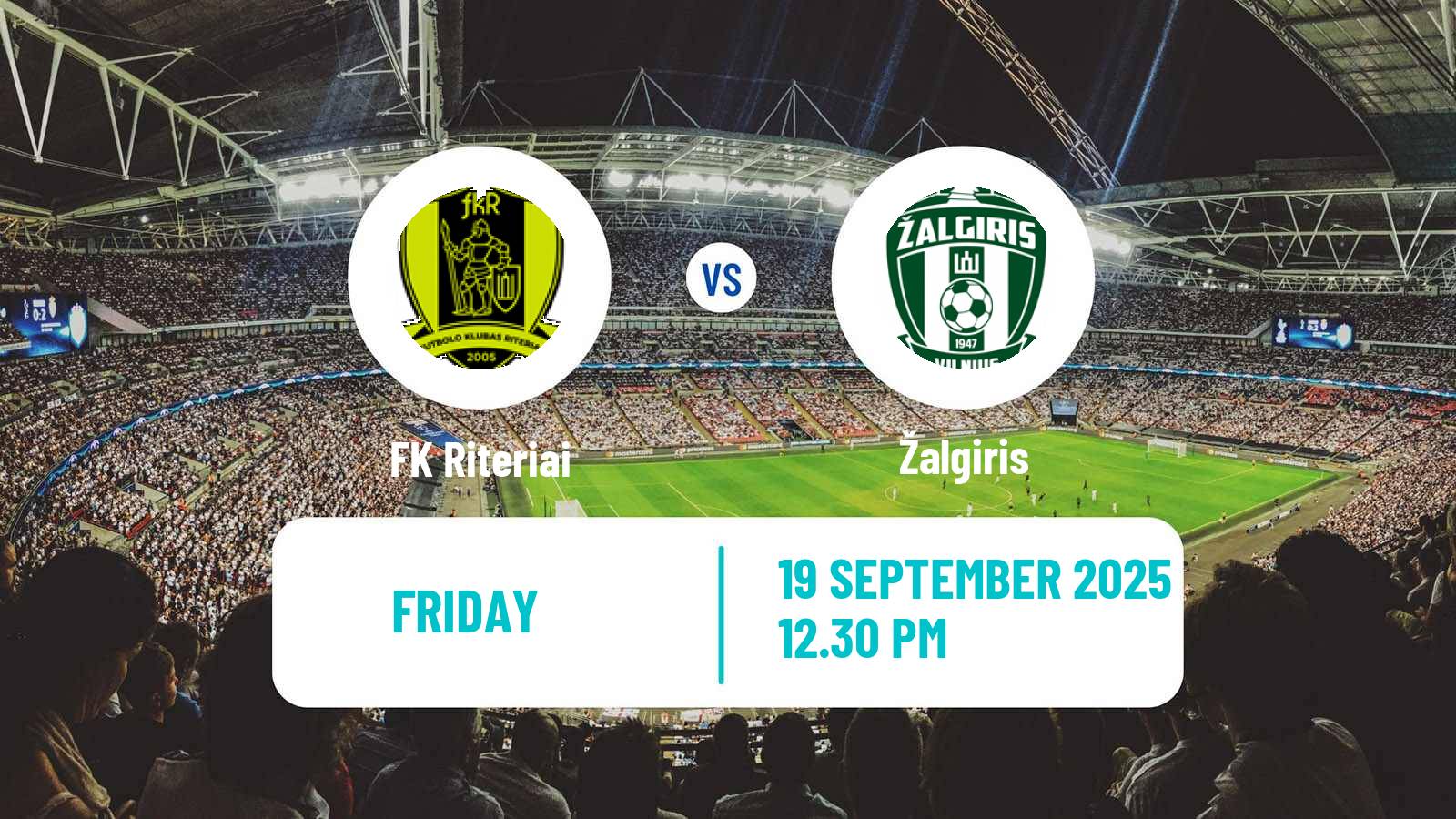 Football Lithuanian A Lyga Riteriai - Žalgiris