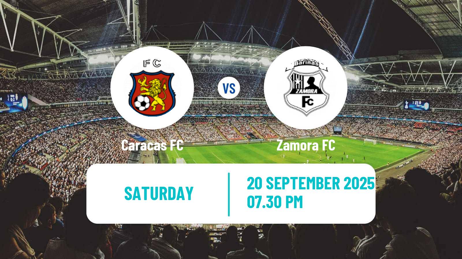 Football Venezuelan Primera Division Caracas - Zamora