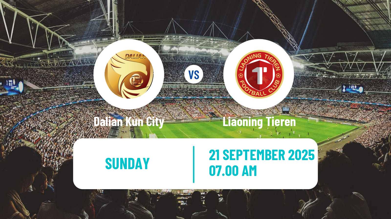 Football Chinese Jia League Dalian Kun City - Liaoning Tieren