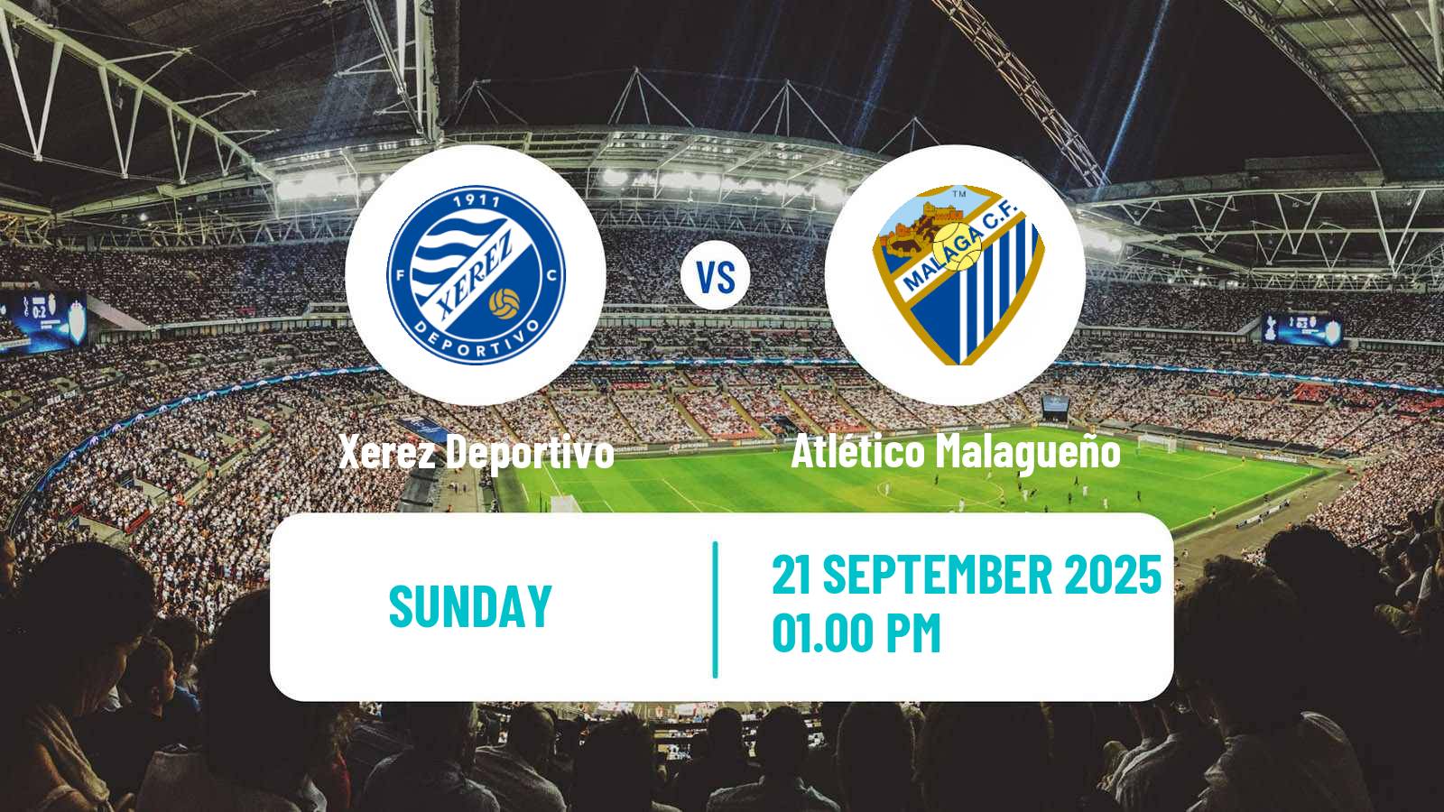 Football Spanish Segunda RFEF - Group 4 Xerez Deportivo - Atlético Malagueño