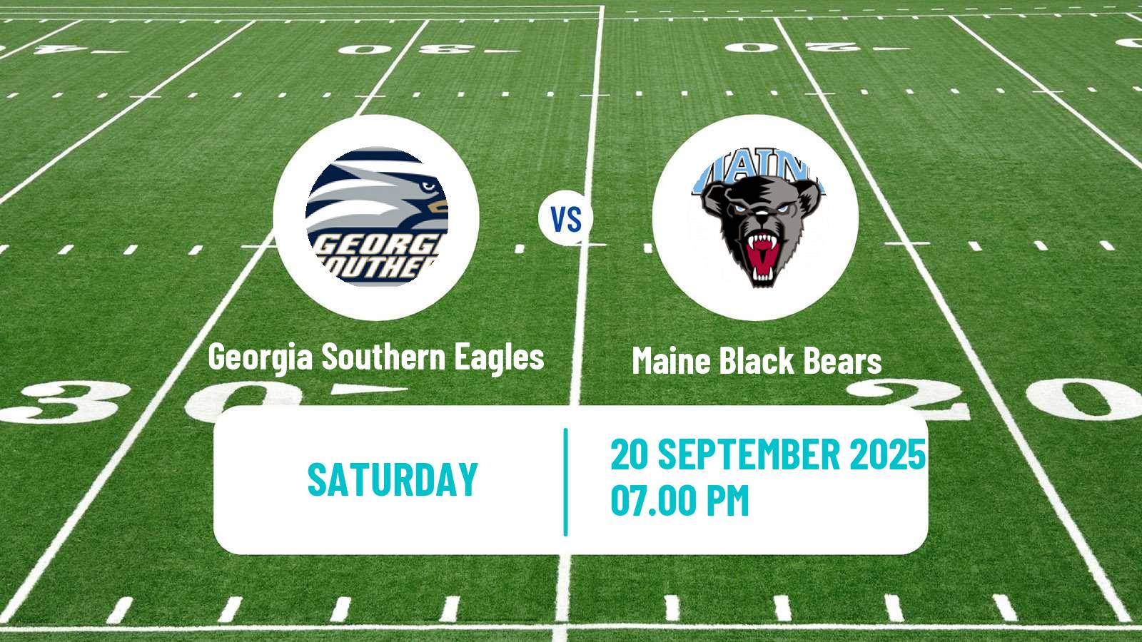 American football NCAA College Football Georgia Southern Eagles - Maine Black Bears
