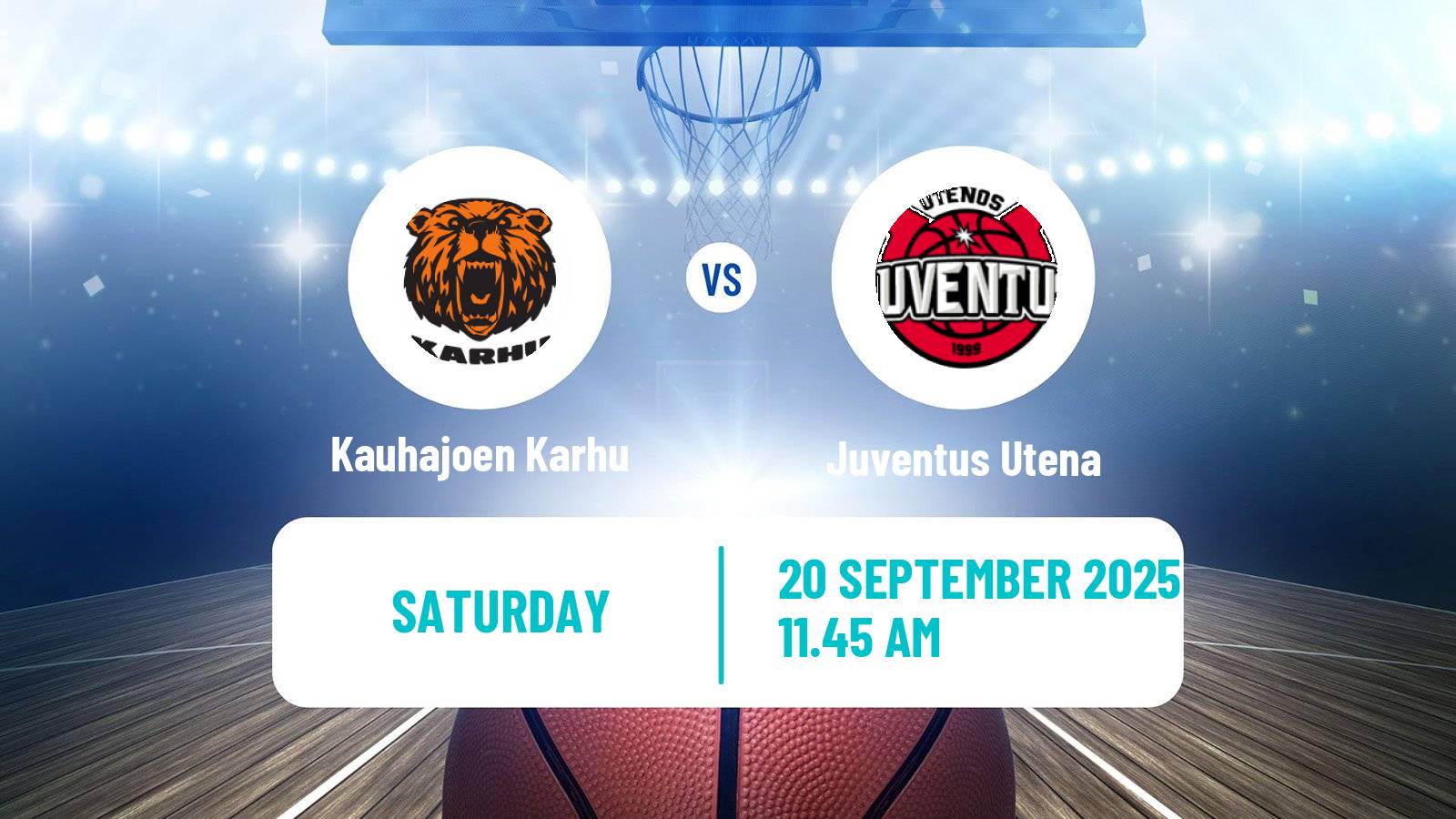Basketball Champions League Basketball Kauhajoen Karhu - Juventus Utena