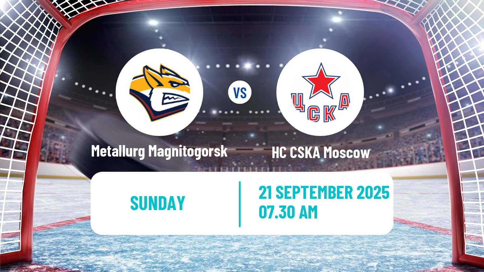 Hockey KHL Metallurg Magnitogorsk - HC CSKA Moscow