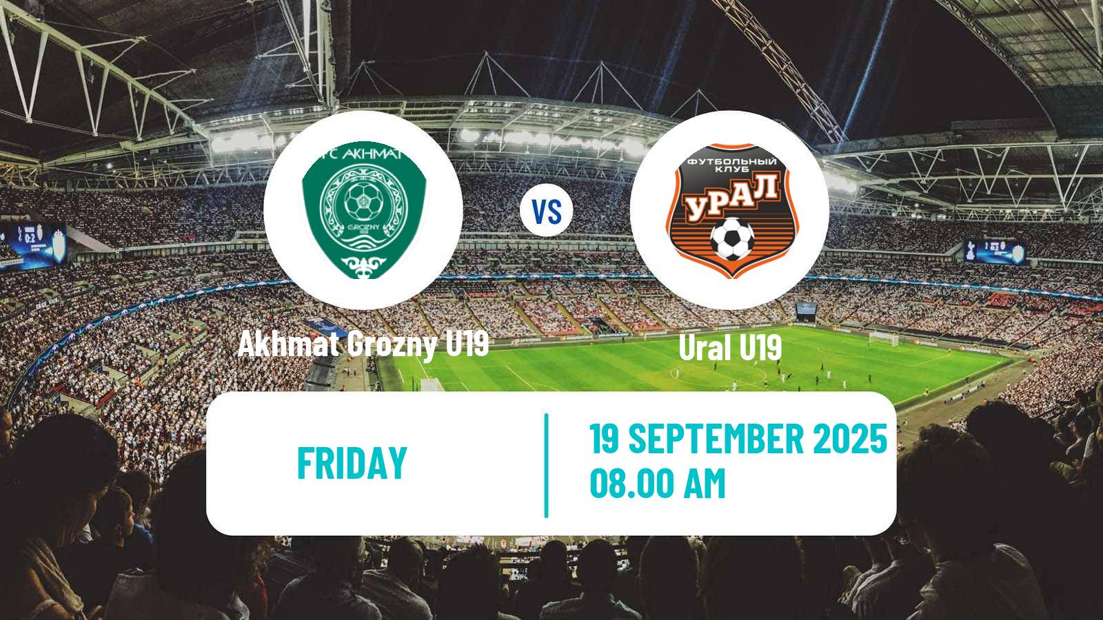 Football Russian Youth League Akhmat Grozny U19 - Ural U19