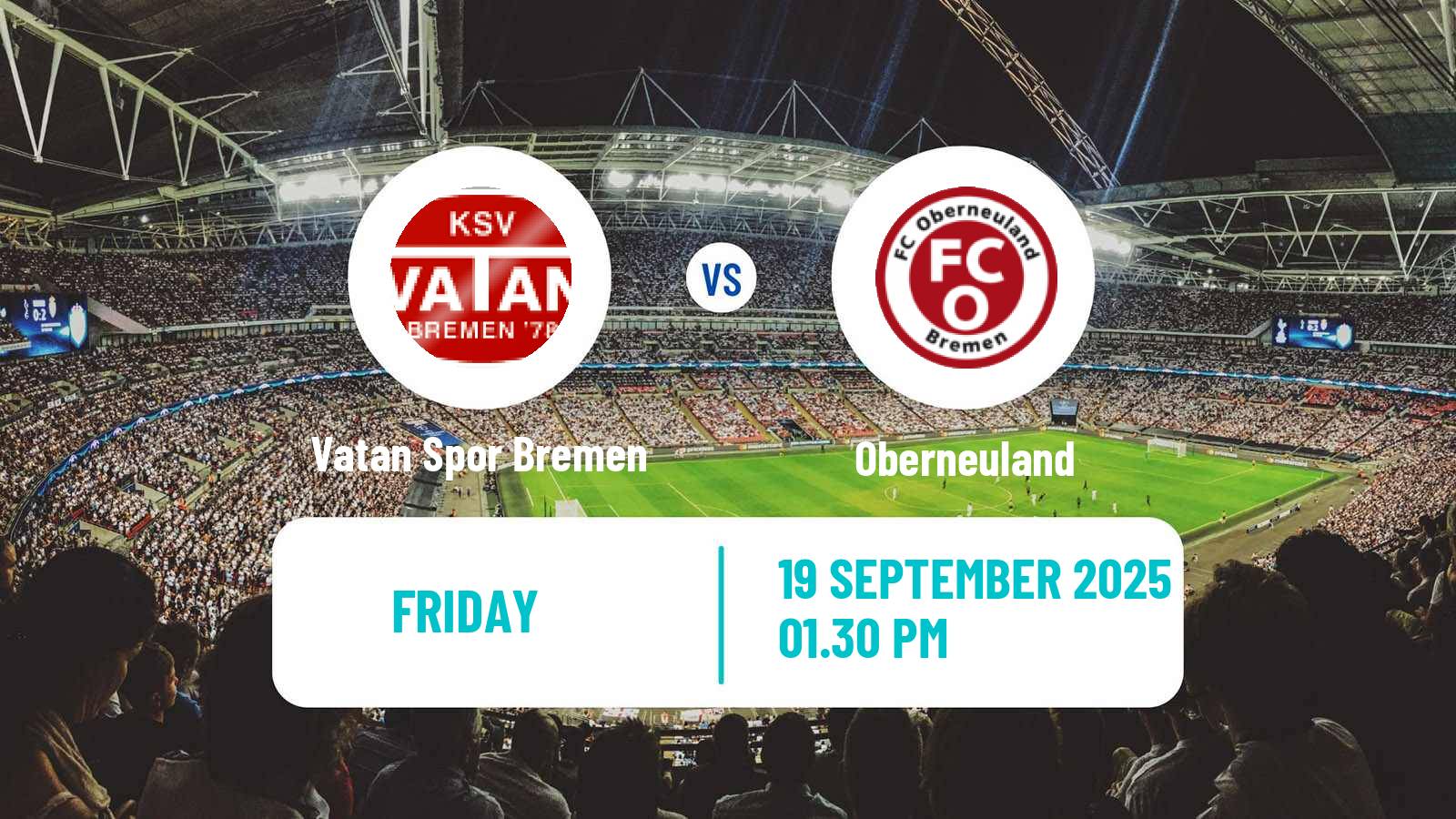 Football German Oberliga Bremen Vatan Spor Bremen - Oberneuland
