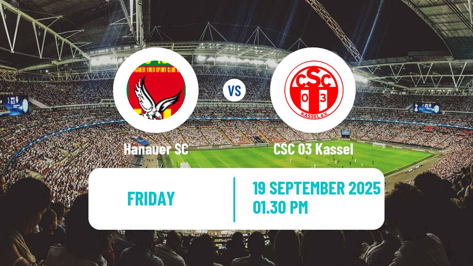 Football German Oberliga Hessen Hanauer - CSC 03 Kassel