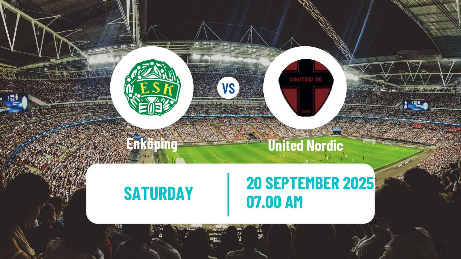 Football Swedish Division 1 Norra Enköping - United Nordic