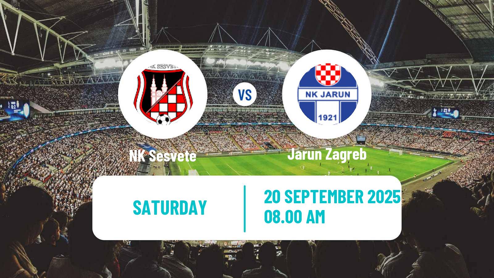 Football Croatian Prva NL Sesvete - Jarun Zagreb
