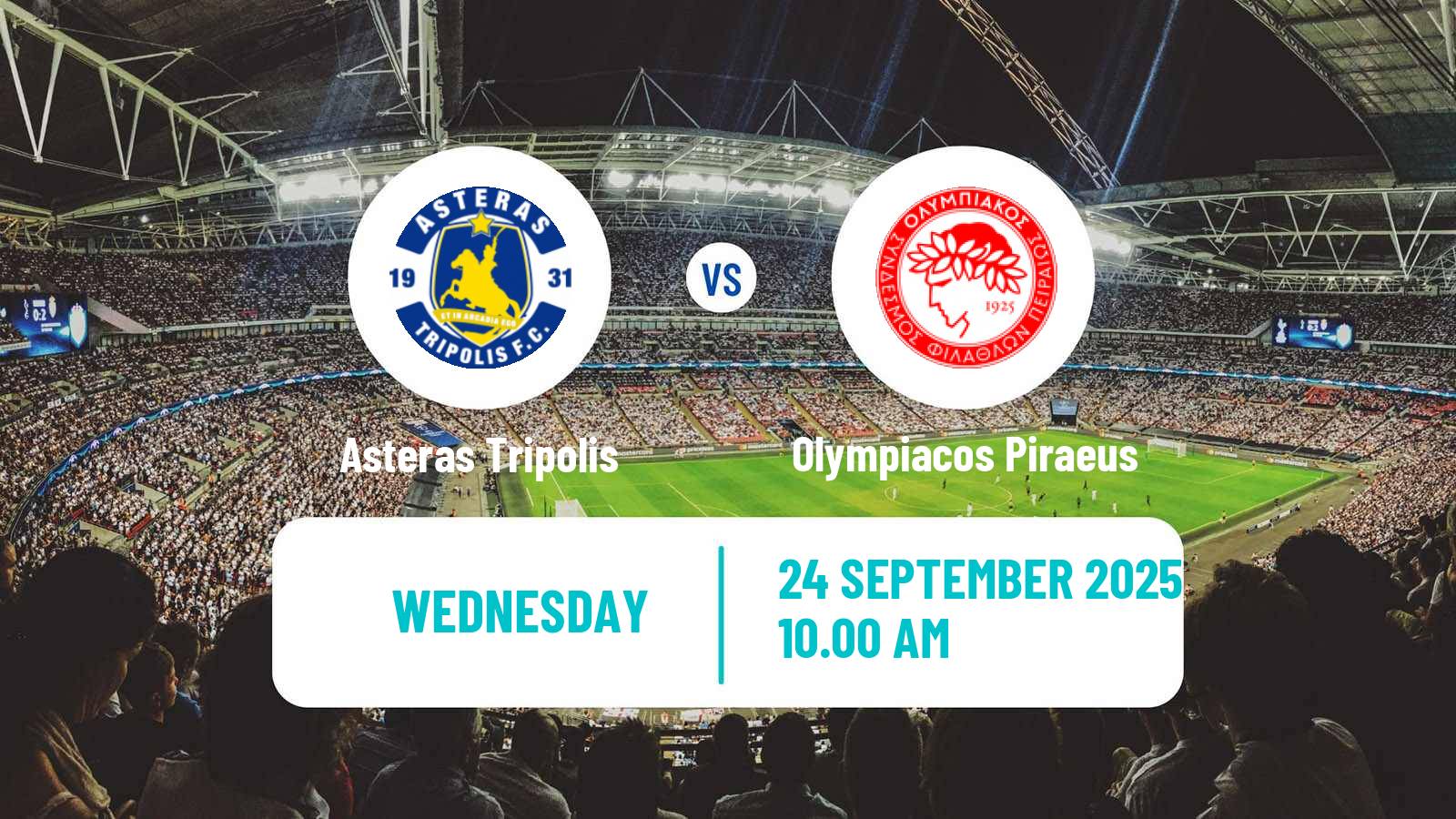 Football Greek Cup Asteras Tripolis - Olympiacos Piraeus