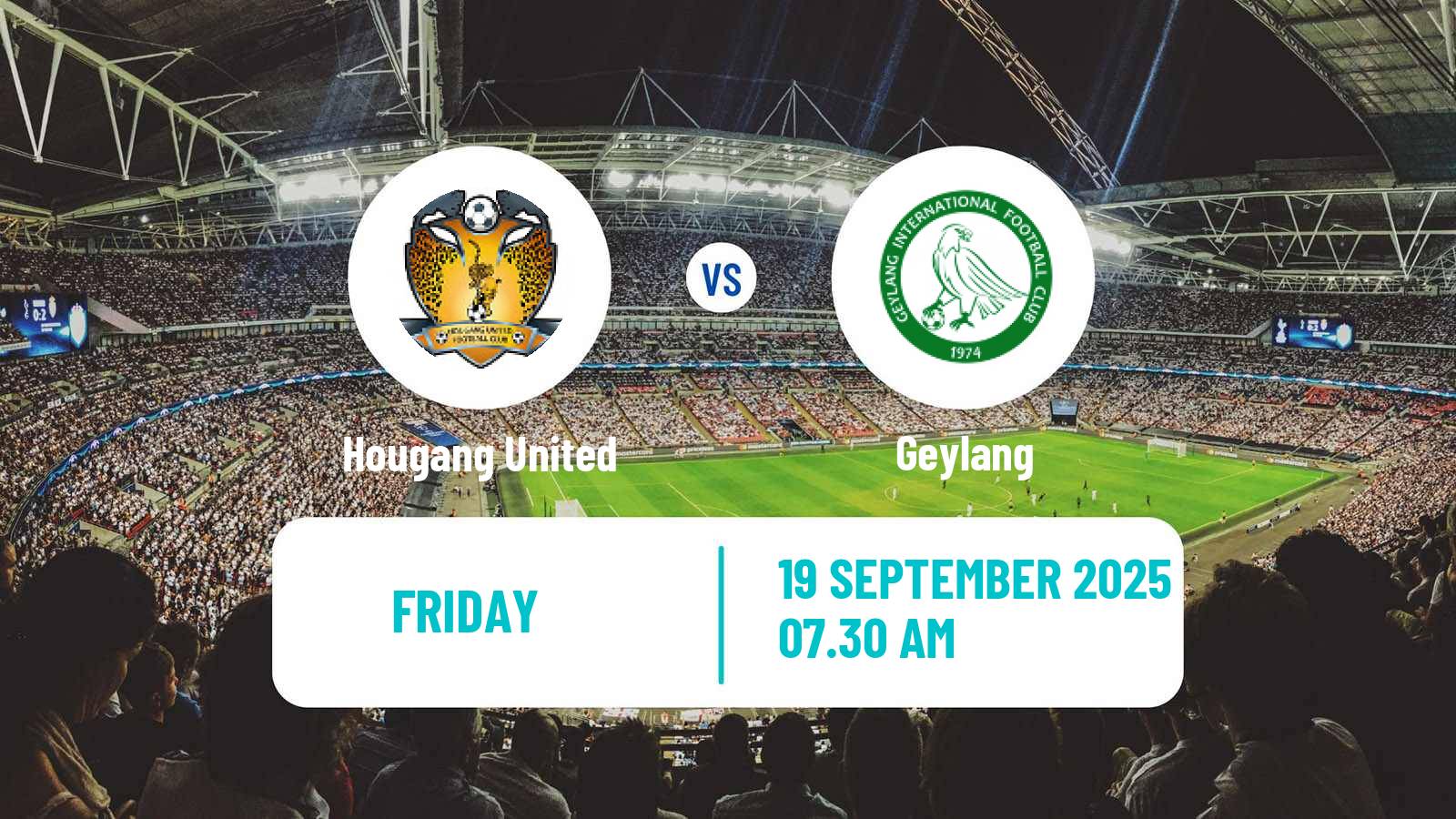 Football Singapore Premier League Hougang United - Geylang