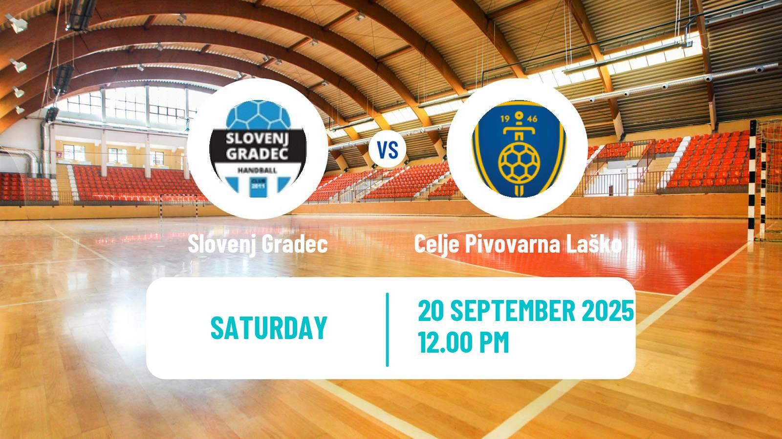 Handball Slovenian 1 NLB Liga Handball Slovenj Gradec - Celje Pivovarna Laško