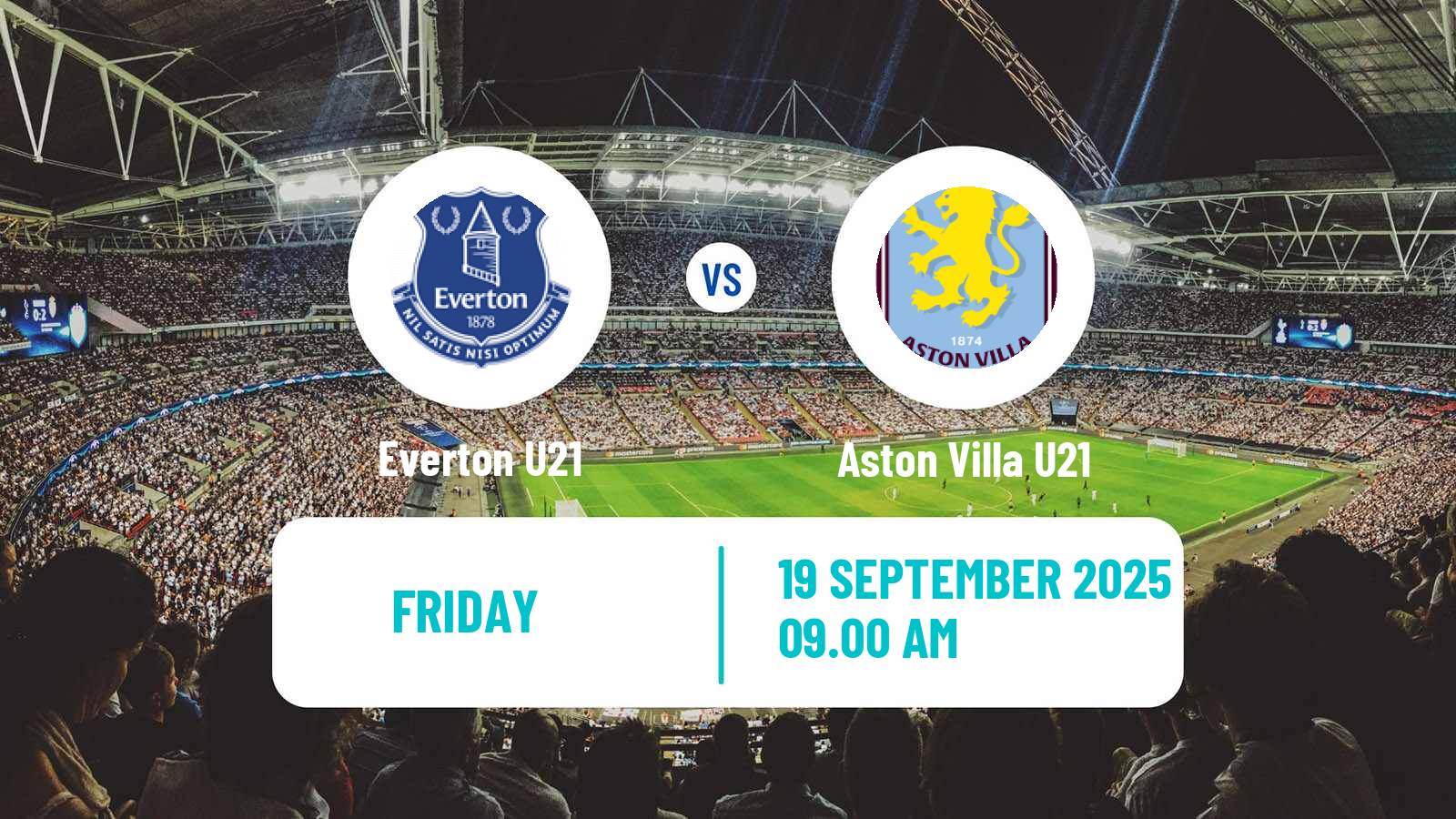 Football English Premier League 2 Everton U21 - Aston Villa U21