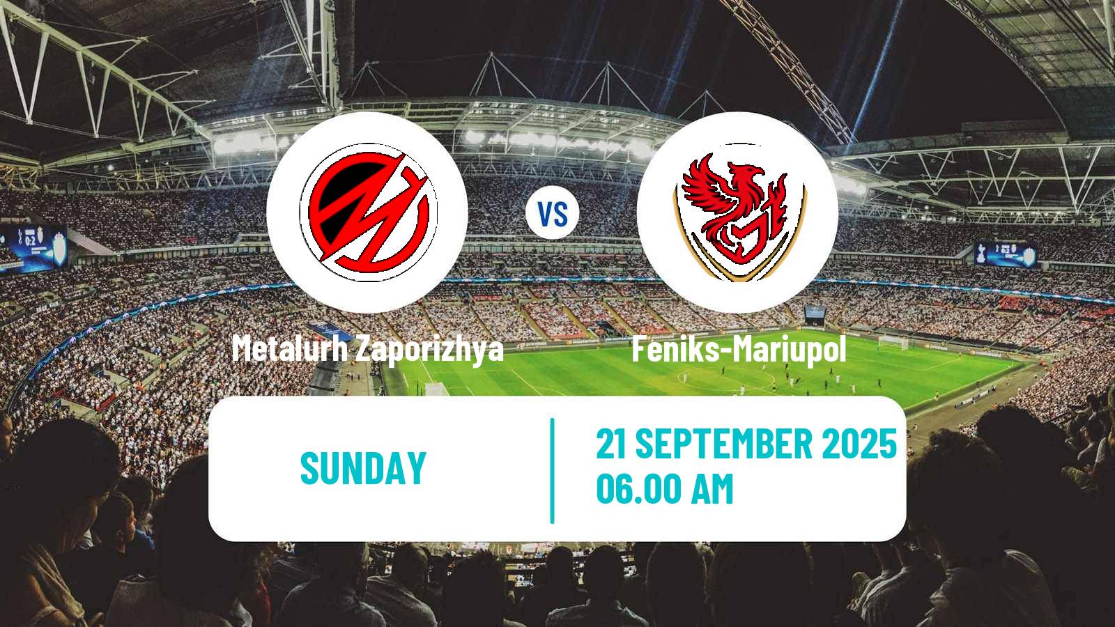 Football Ukrainian Persha Liga Metalurh Zaporizhya - Feniks-Mariupol