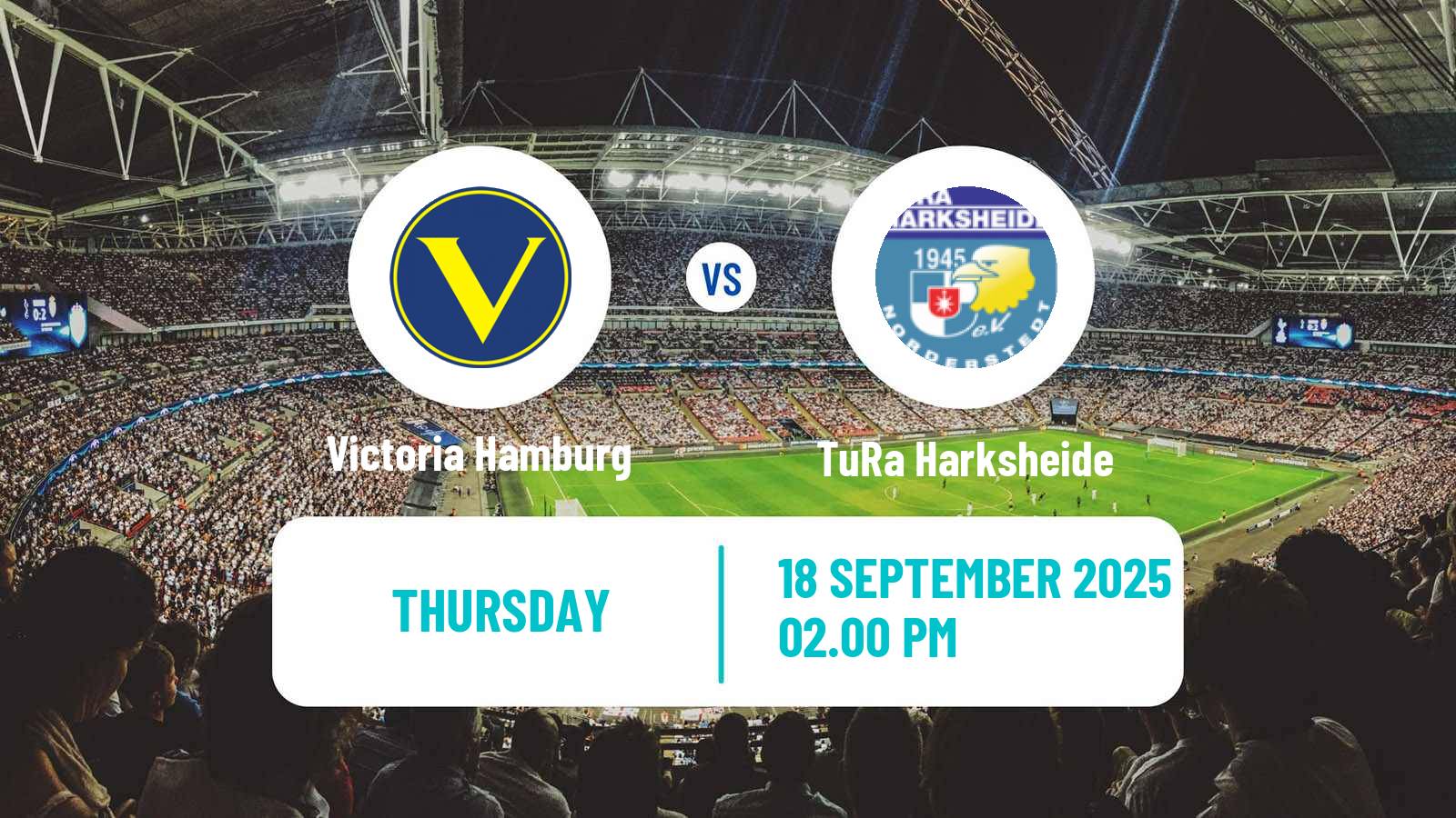 Football German Oberliga Hamburg Victoria Hamburg - TuRa Harksheide
