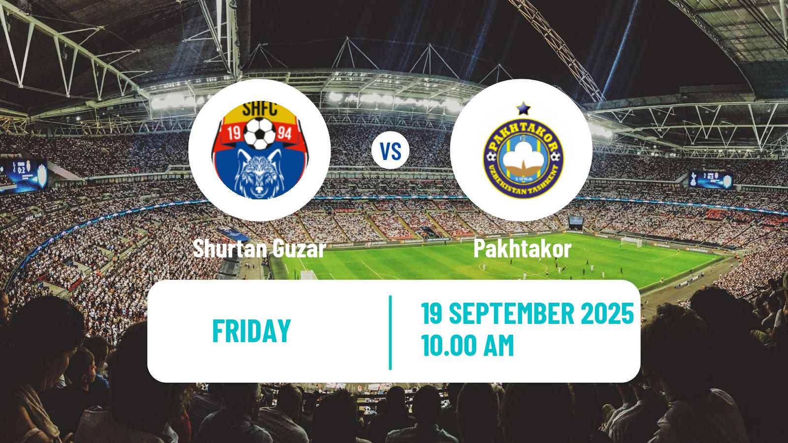 Football Uzbek League Shurtan Guzar - Pakhtakor