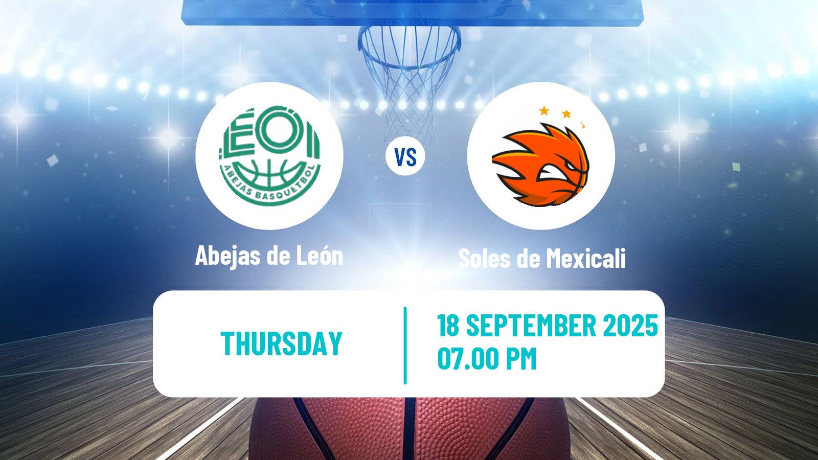 Basketball Mexican LNBP Abejas de León - Soles de Mexicali