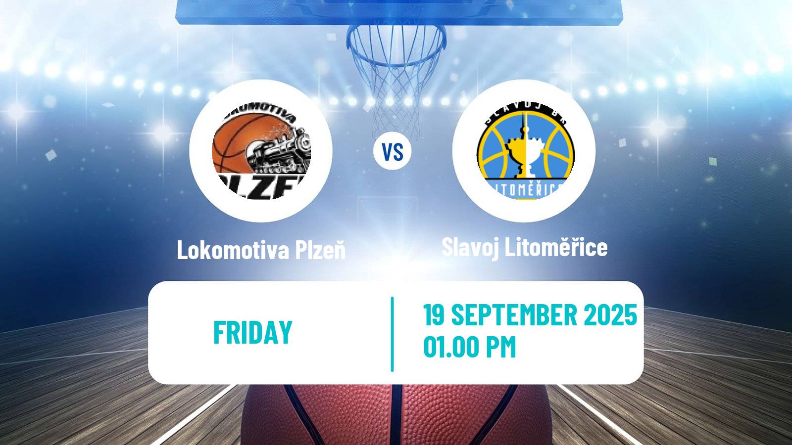 Basketball Czech 1 Liga Basketball Lokomotiva Plzeň - Slavoj Litoměřice