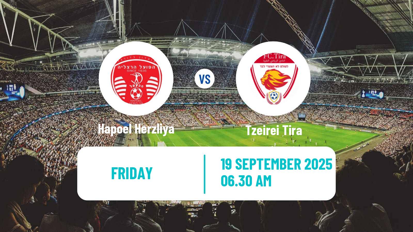 Football Israeli Liga Alef South Hapoel Herzliya - Tzeirei Tira