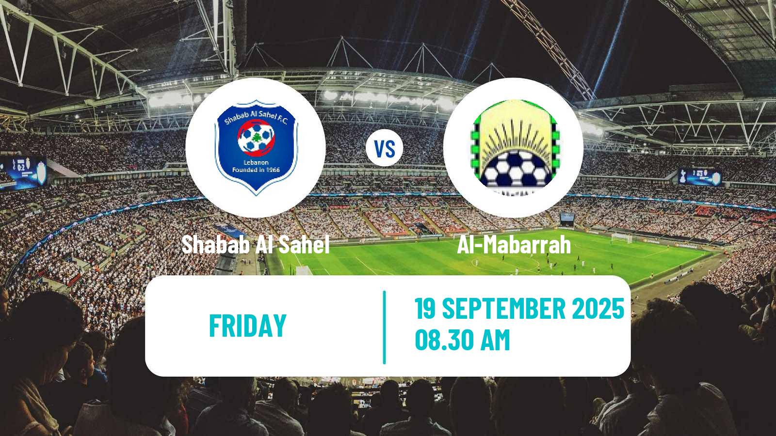 Football Lebanese Premier League Shabab Al Sahel - Al-Mabarrah