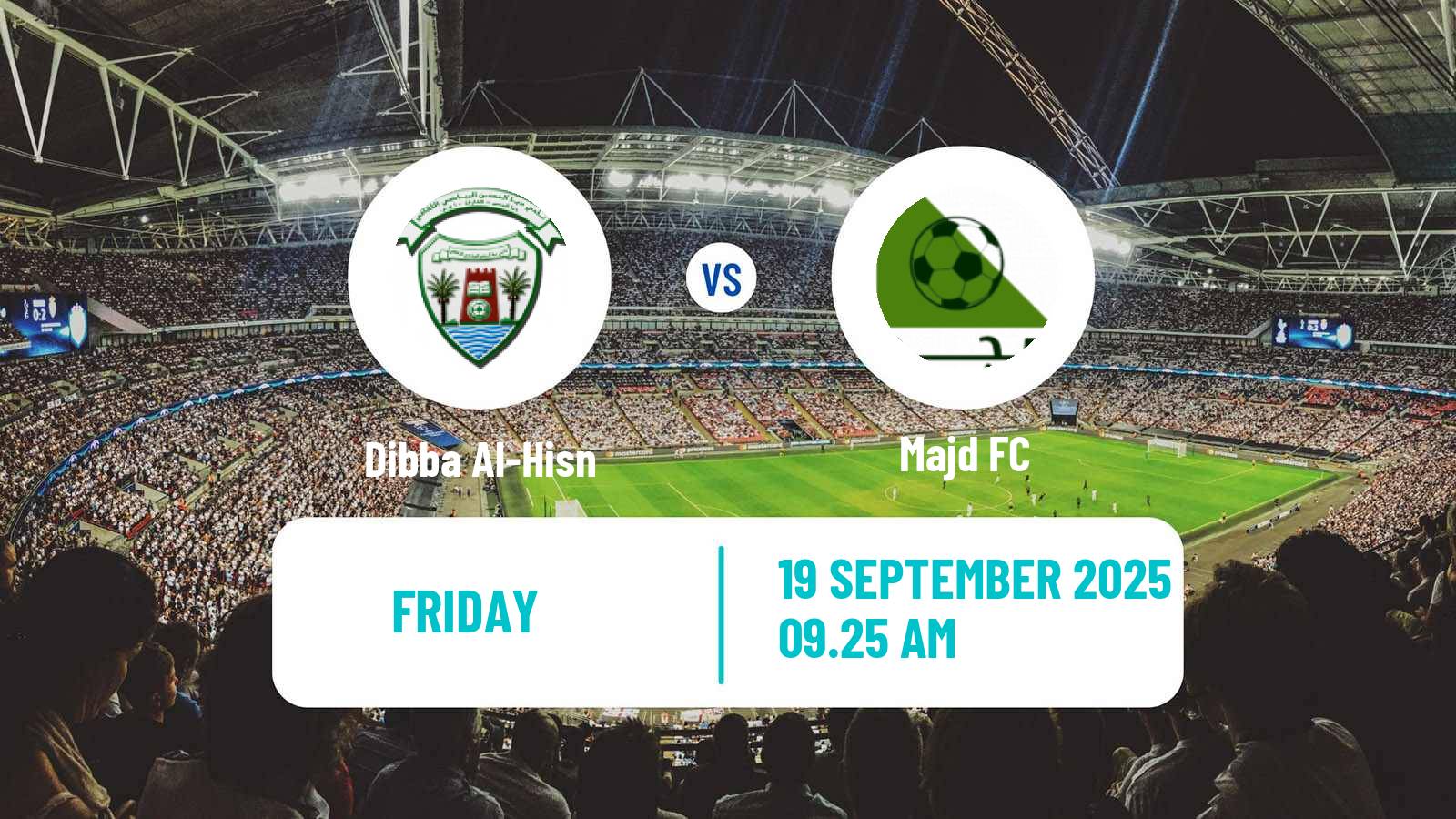 Football UAE Division 1 Dibba Al-Hisn - Majd