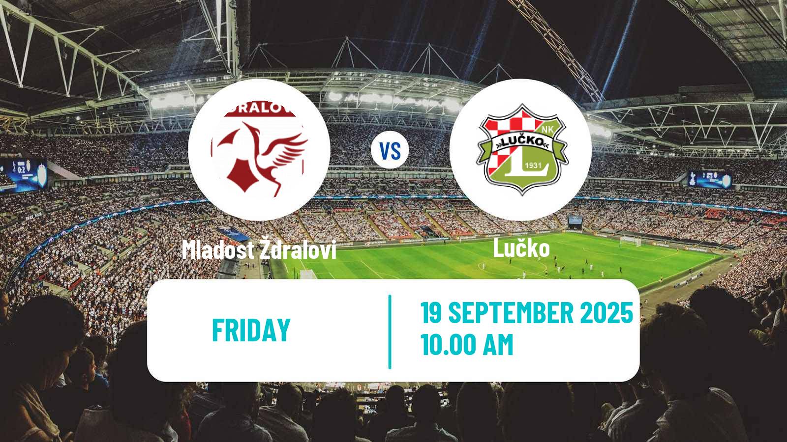 Football Croatian Druga NL Mladost Ždralovi - Lučko