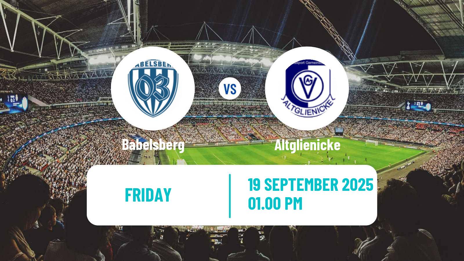 Football German Regionalliga Nordost Babelsberg - Altglienicke