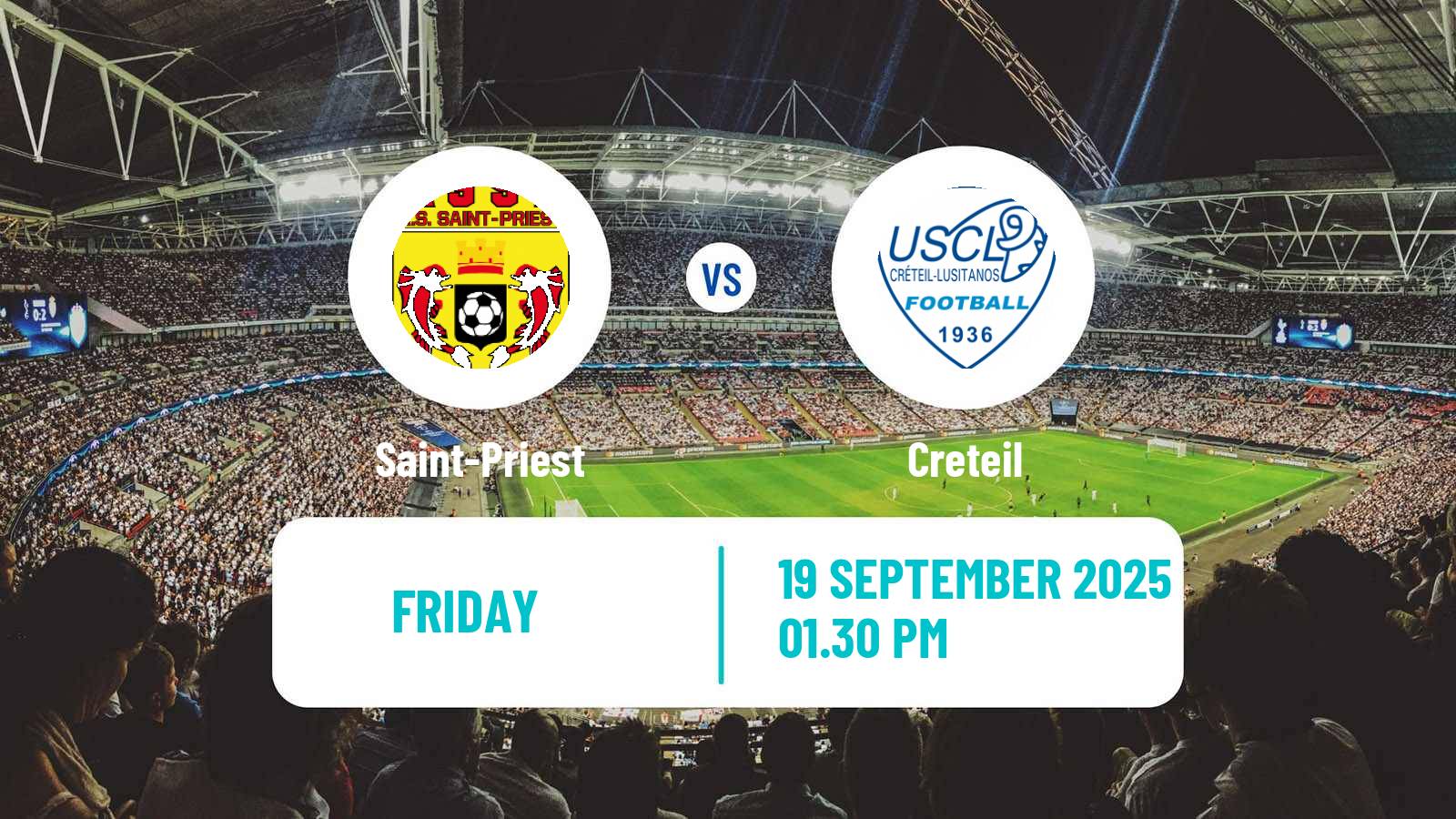 Football French National 2 - Group C Saint-Priest - Creteil
