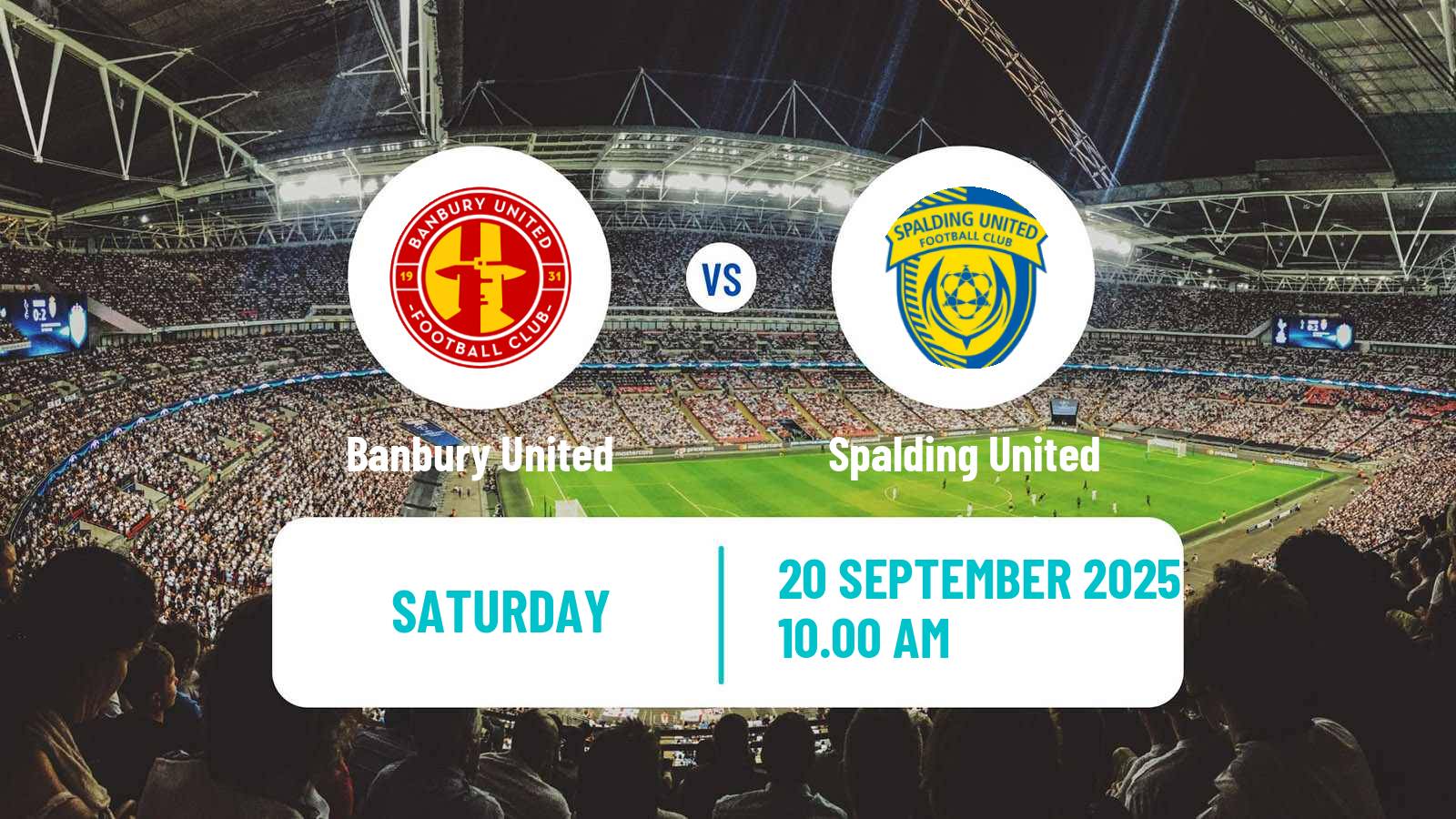 Football English Southern League Central Division Banbury United - Spalding United