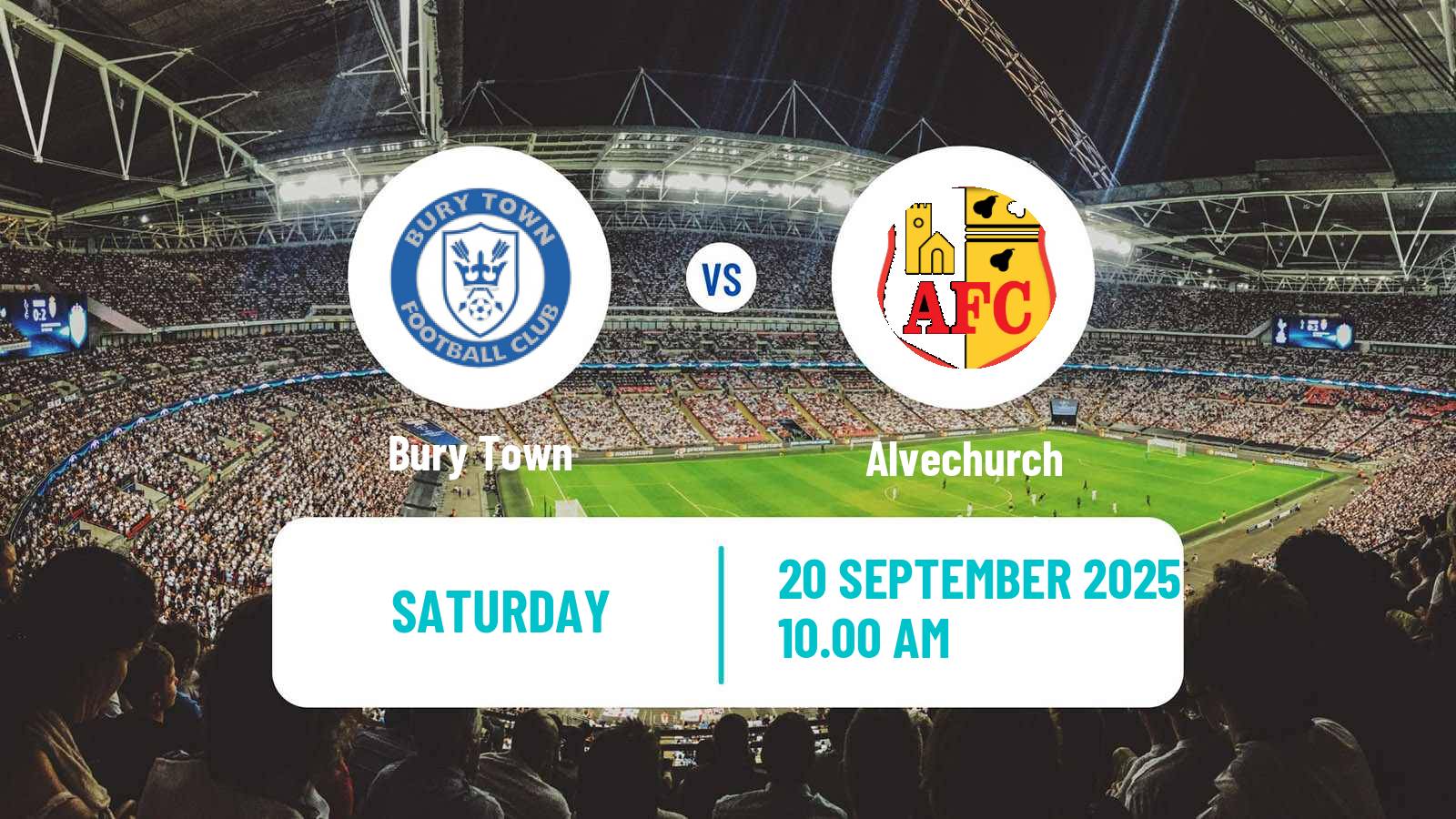 Football English Southern League Central Division Bury Town - Alvechurch