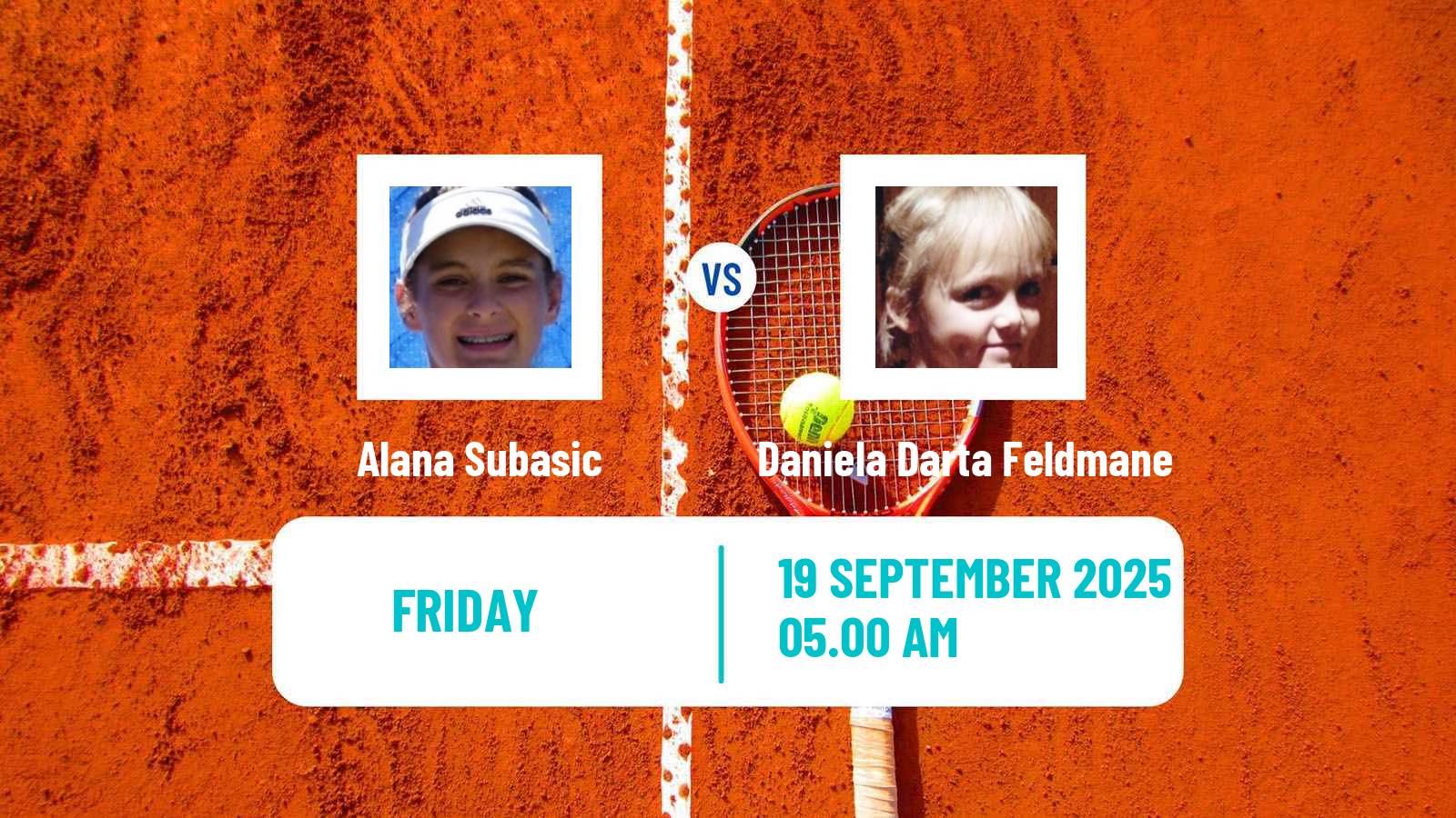Tennis ITF W15 Kayseri 9 Women Alana Subasic - Daniela Darta Feldmane