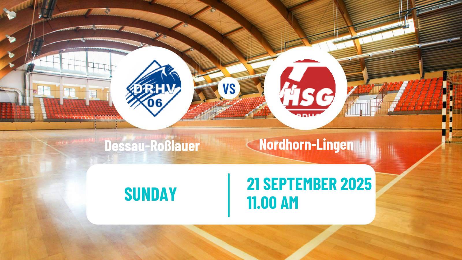 Handball German 2 Bundesliga Handball Dessau-Roßlauer - Nordhorn-Lingen