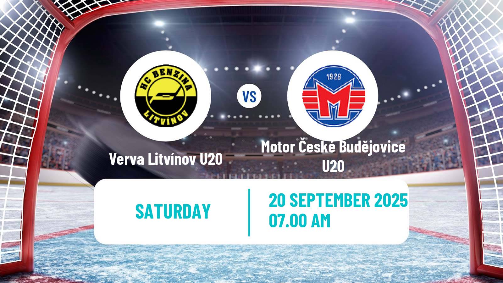 Hockey Czech ELJ Verva Litvínov U20 - Motor České Budějovice U20