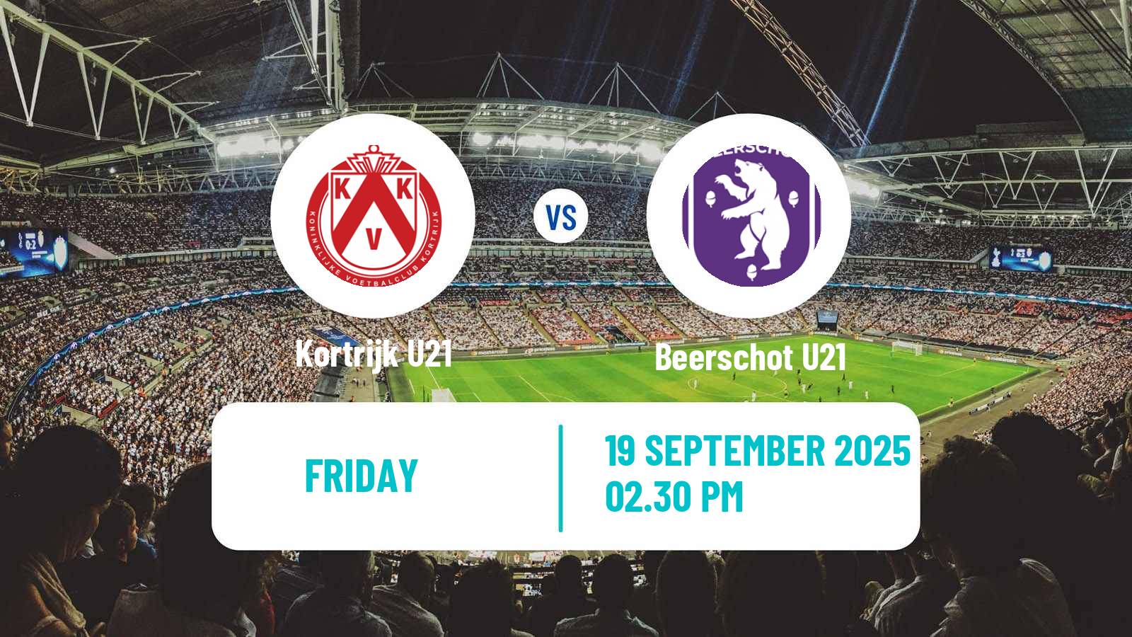 Football Belgian Pro League U21 Kortrijk U21 - Beerschot U21