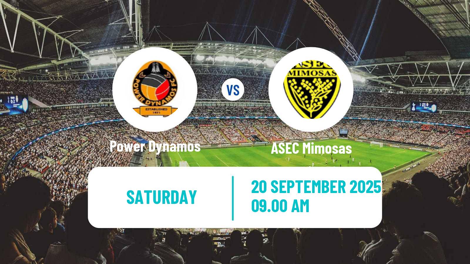 Football CAF Champions League Power Dynamos - ASEC Mimosas