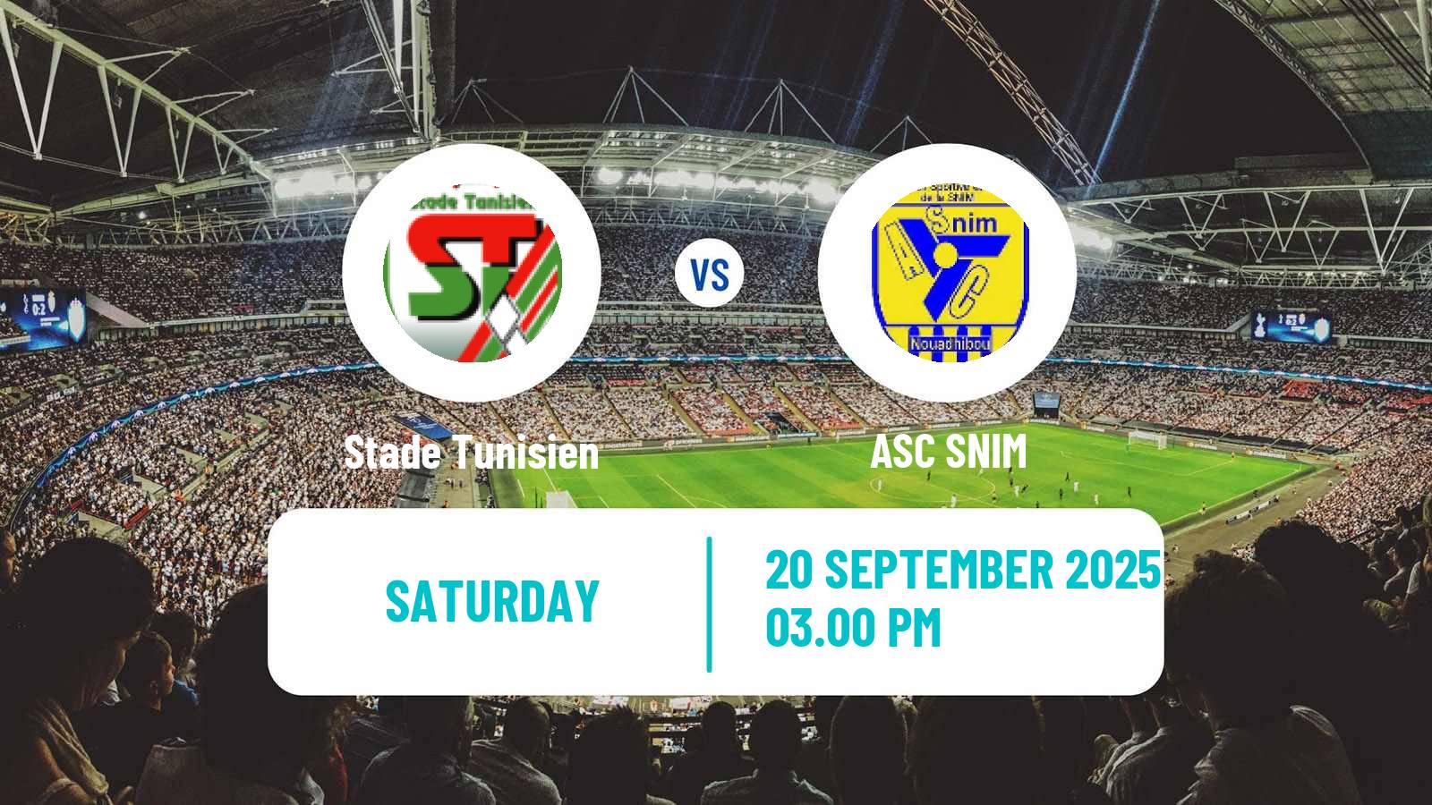 Football CAF Confederation Cup Stade Tunisien - SNIM