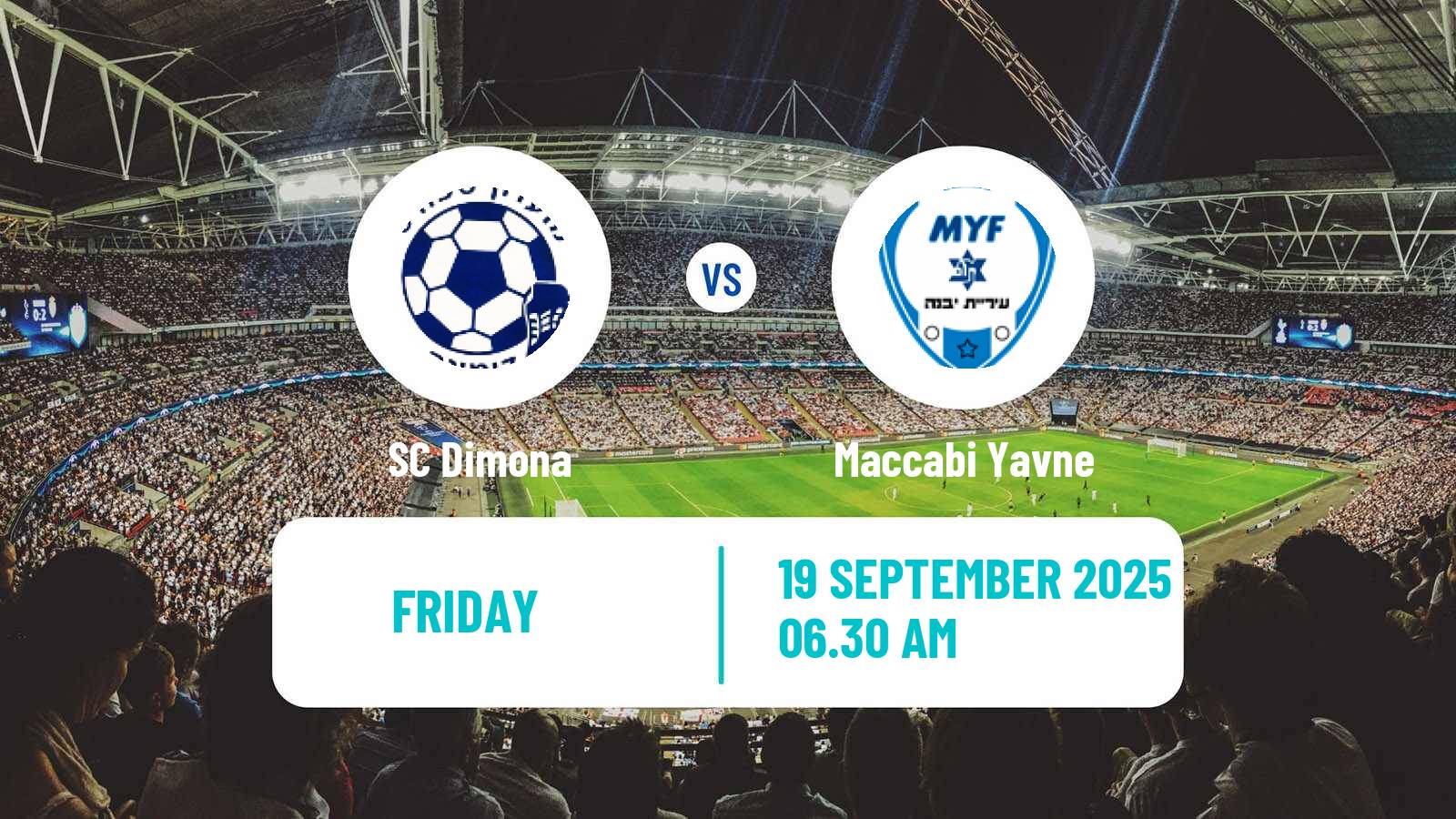 Football Israeli Liga Alef South Dimona - Maccabi Yavne