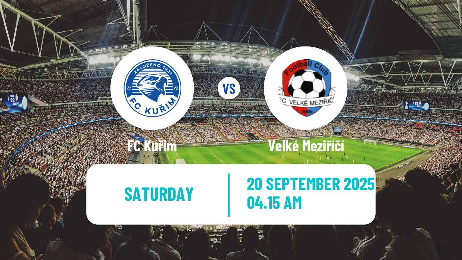 Football Czech Division D Kuřim - Velké Meziříčí