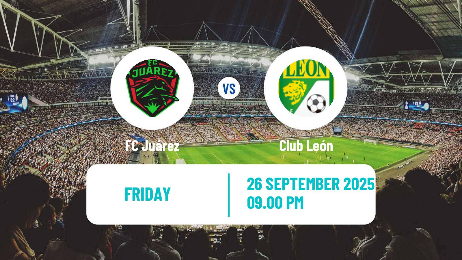 Football Mexican Liga MX Juárez - Club León