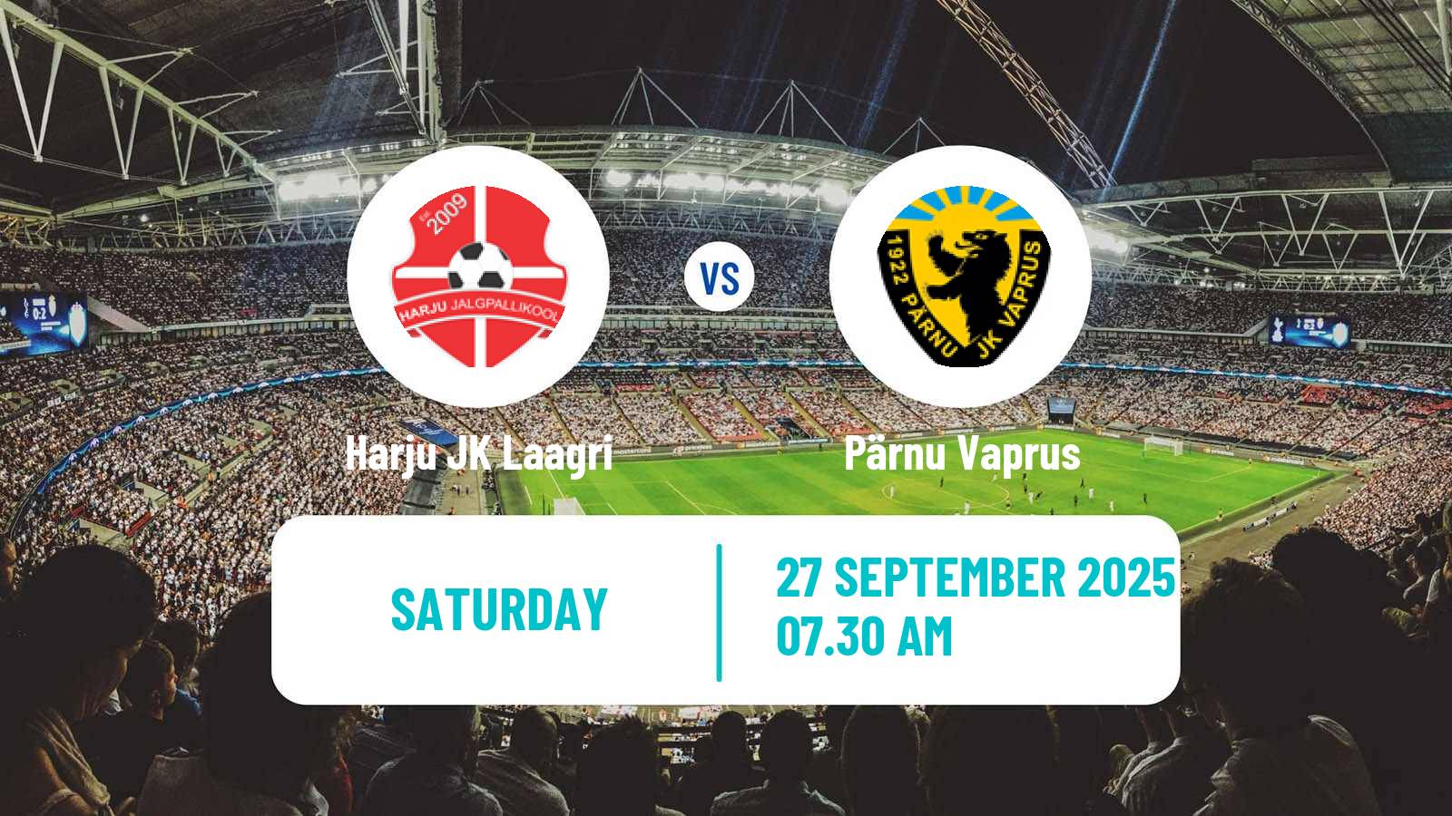 Football Estonian Meistriliiga Harju JK Laagri - Pärnu Vaprus