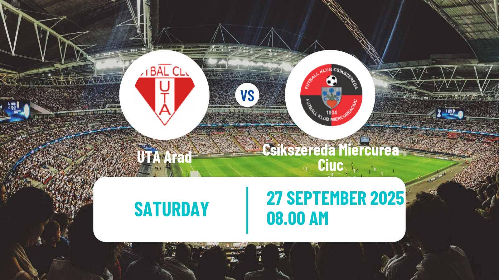 Football Romanian Liga 1 UTA Arad - Csíkszereda Miercurea Ciuc
