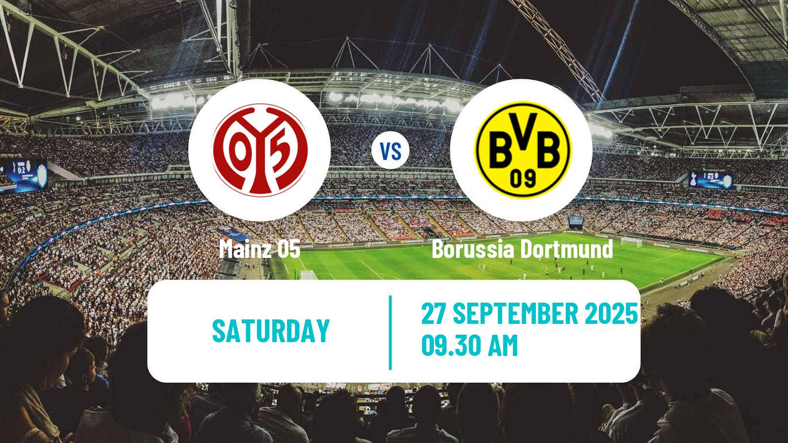 Football German Bundesliga Mainz - Borussia Dortmund