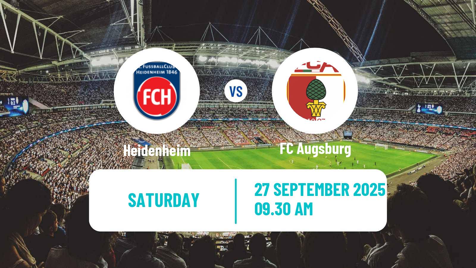 Football German Bundesliga Heidenheim - Augsburg