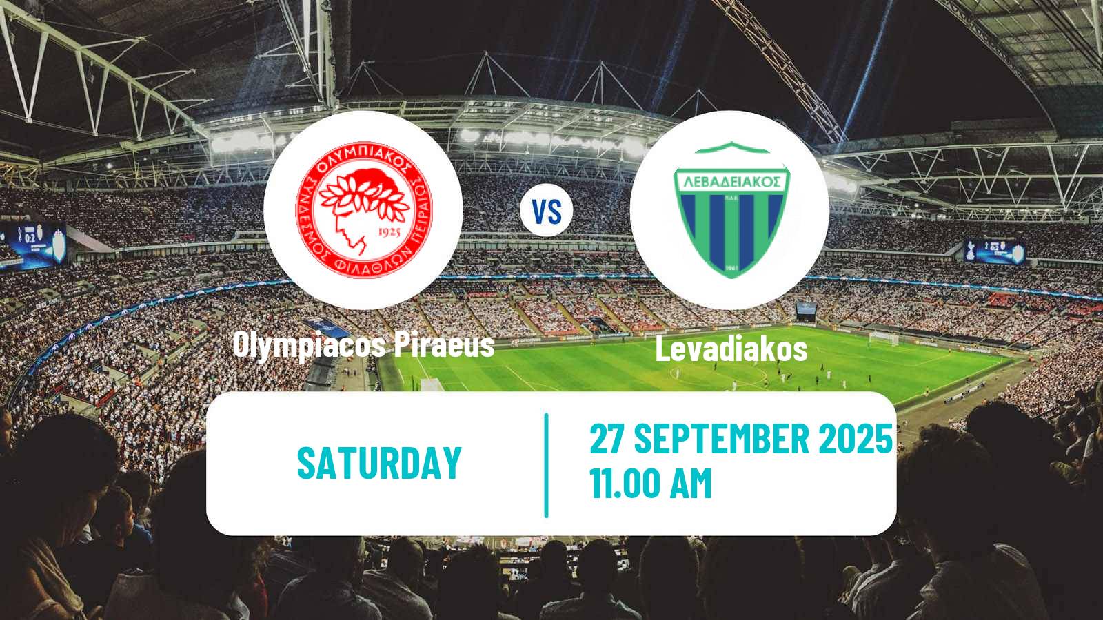 Football Greek Super League Olympiacos Piraeus - Levadiakos