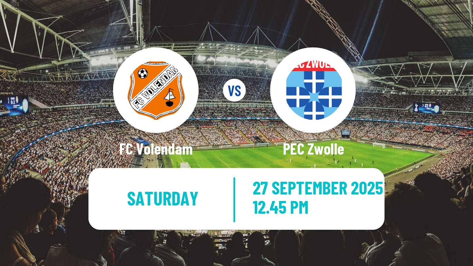 Football Dutch Eredivisie Volendam - Zwolle