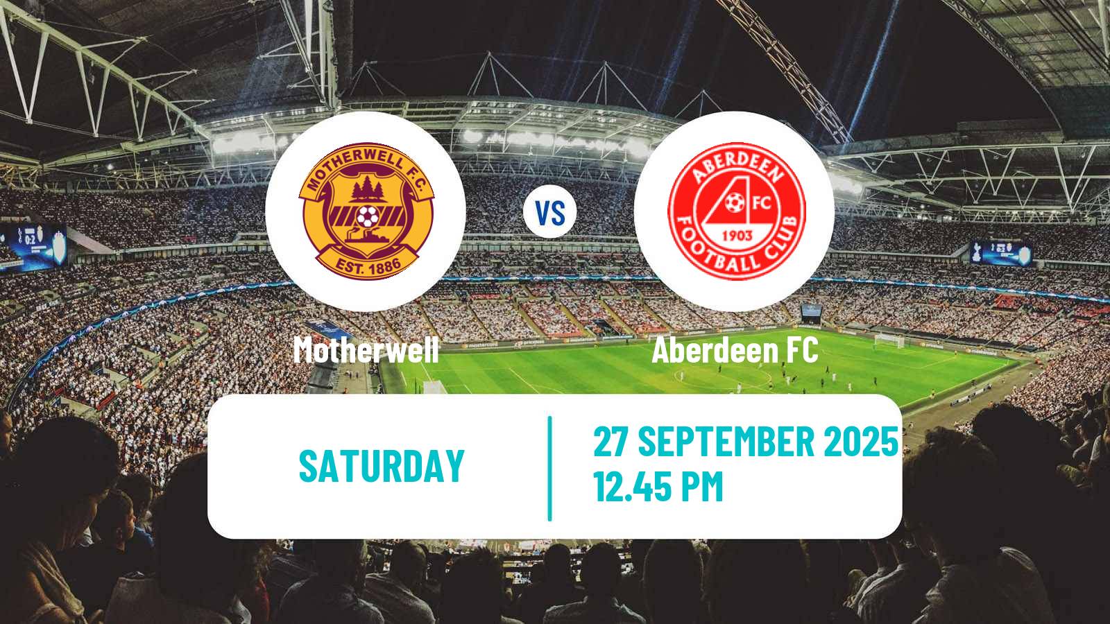 Football Scottish Premier League Motherwell - Aberdeen