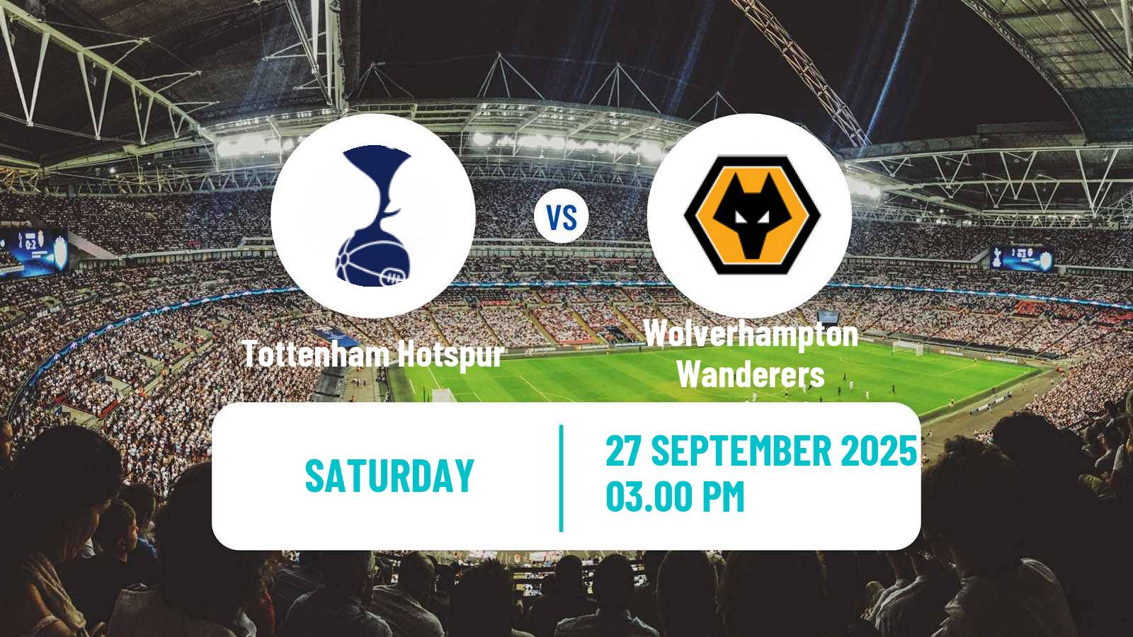 Football English Premier League Tottenham Hotspur - Wolverhampton Wanderers