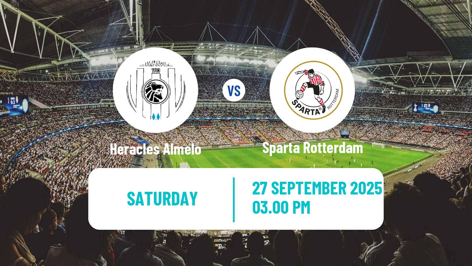 Football Dutch Eredivisie Heracles Almelo - Sparta Rotterdam